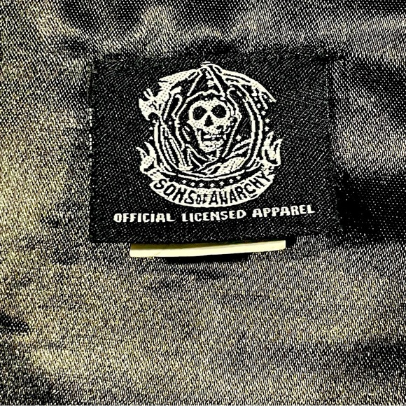 Sons Of Anarchy Cut Men’s/ Unisex Graphic Leather Sleeveless Vest Size 2XL - Picture 3 of 7